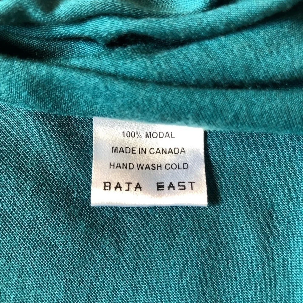 Baja East 100% Modal Short-sleeve Lagenlook Maxi Dress Size X-Small - Picture 10 of 10